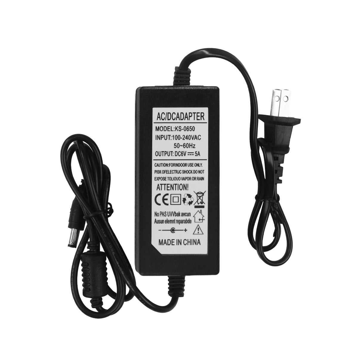 Power Adapter for Robot Arm and Robotics DC Plug 6V 5A Power Adapter for Robot Arm and Robotics DC Plug 6V 5A